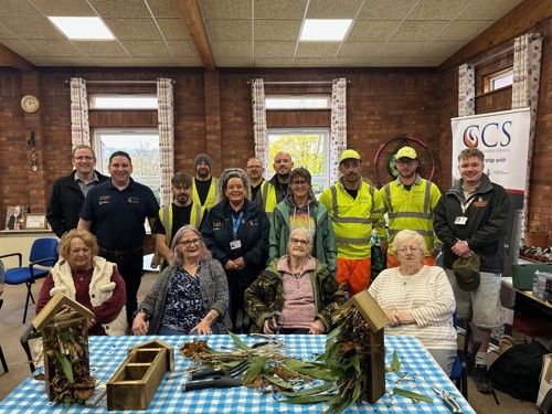 A group photo of everyone involved in the project