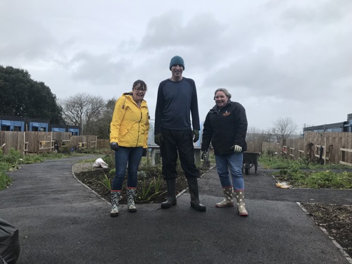 Our Specialist Services team after volunteering