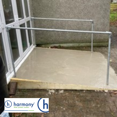 Photo of accessibility ramp outside Oakland's Community Centre