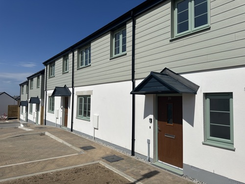 Photo of row of houses on the new estate