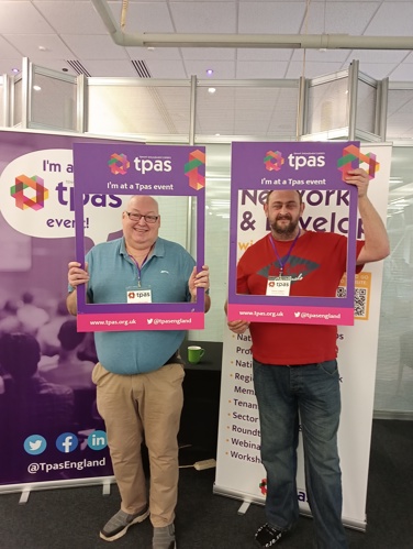 Richard and Shane at the National Tenant Scrutiny Conference