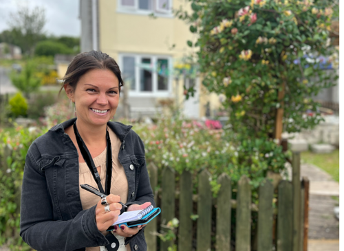 Housing Officer conducting an estate walkabout