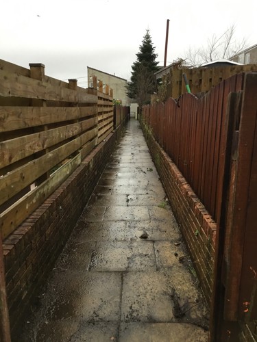 picture of the cleared footpath