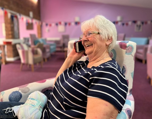 Tenant on the phone