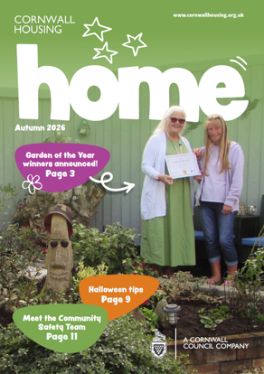Cover of Cornwall Housing Home magazine - Autumn