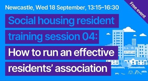 social housing resident training session