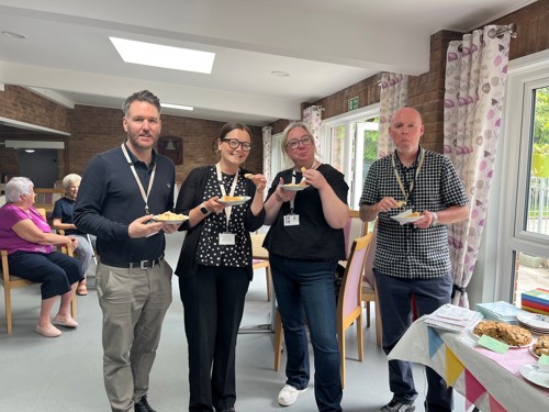 Cornwall Housing staff judging the cakes