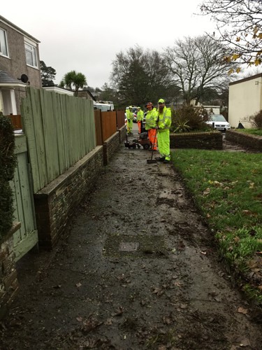 Our Estate Rangers clearing a footpath in Bodmin