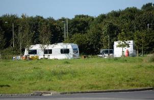 Image of Roadside Encampment