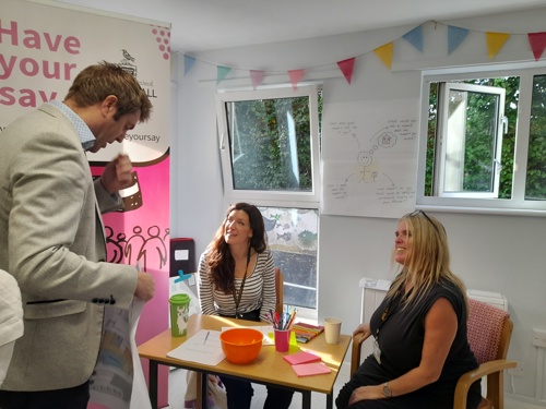 People at the open day